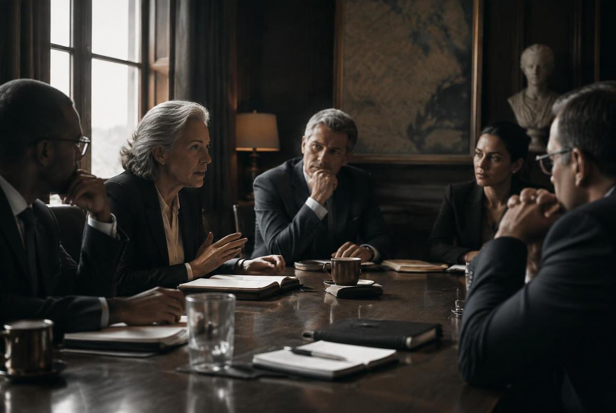 A table prepared for thoughtful conversation